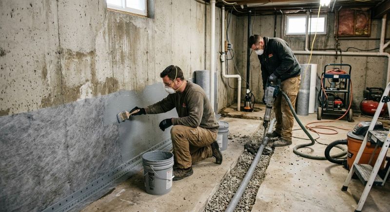 Basement Seepage Repair in Tuscaloosa, AL