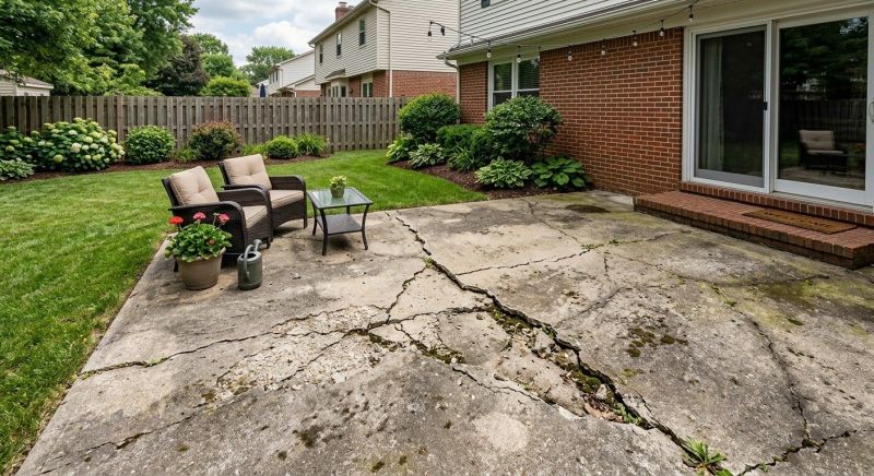 Cement Patio Repair in Des Moines, IA