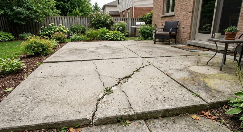 Cement Patio Repair in West Des Moines, IA
