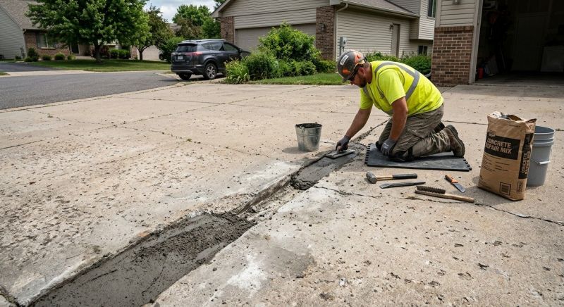 Concrete Driveway Patching in Corpus Christi, TX