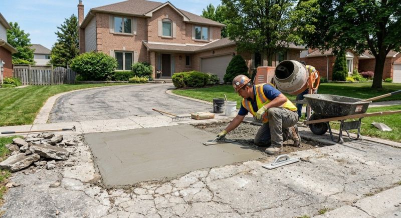 Concrete Driveway Patching in Des Moines, IA