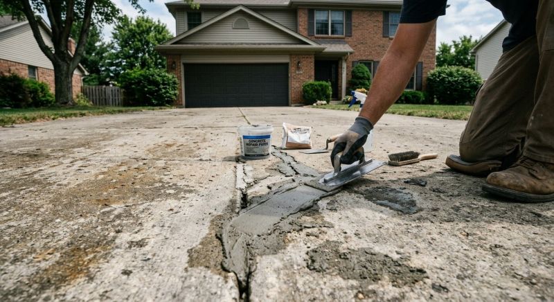 Concrete Driveway Repair in Des Moines, IA
