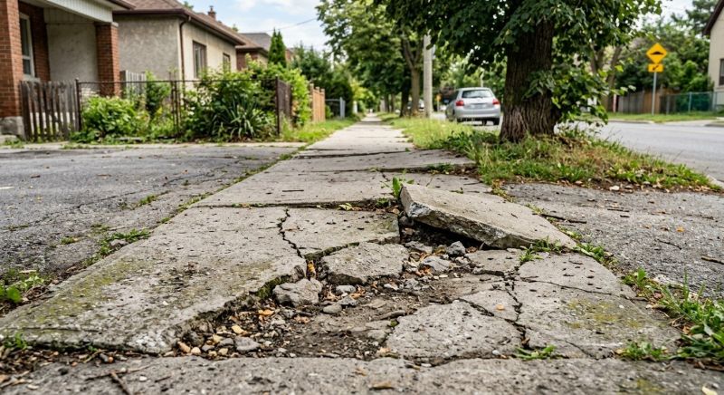 Cracked Sidewalk Repair in Des Moines, IA