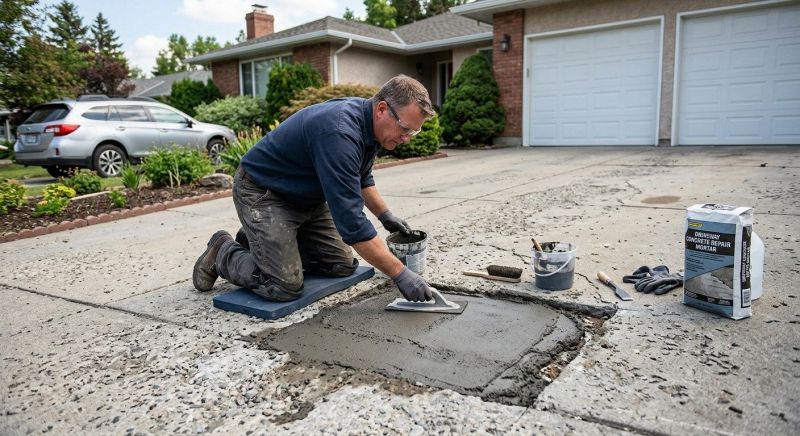 Driveway Slab Repair in West Des Moines, IA