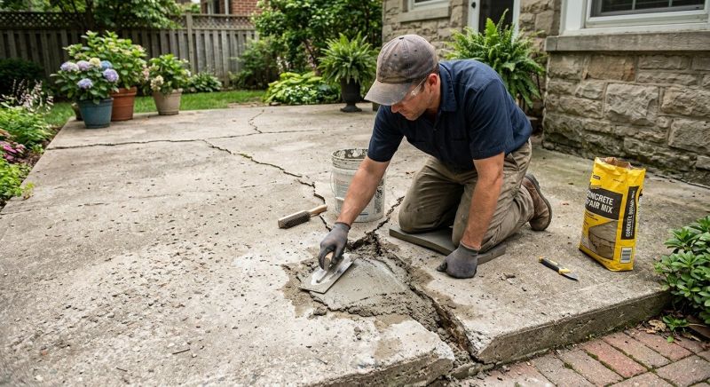 Patio Concrete Repair in Des Moines, IA
