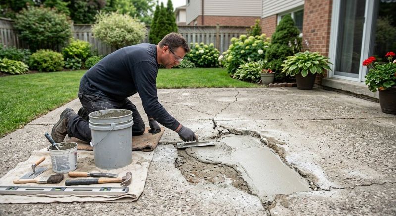 Patio Slab Repair in Des Moines, IA