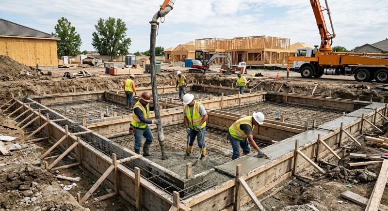 Poured Foundation Installation in Columbus, OH